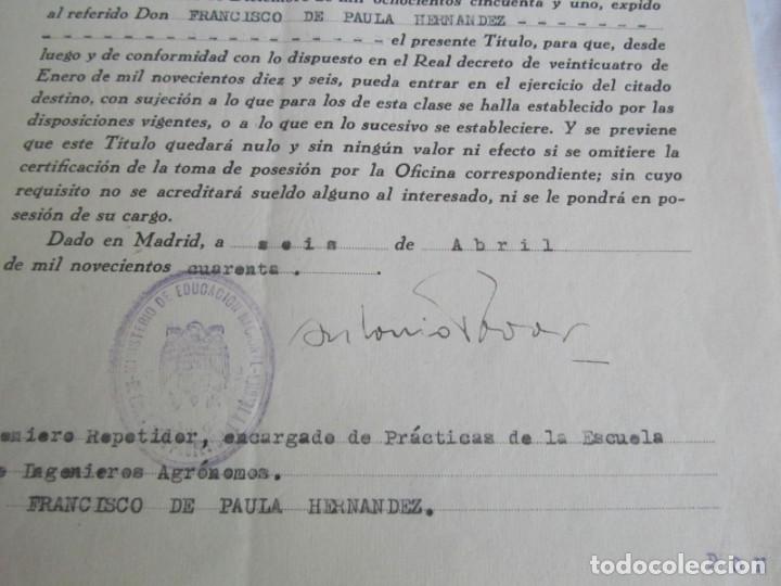 Documentos antiguos: Documentos de Ingeniero Agr&oacute;nomo 1934-1963 - Foto 36