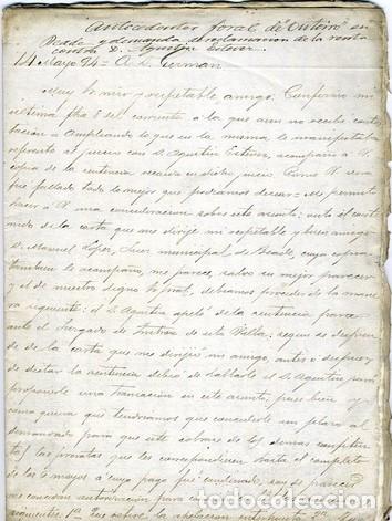 Documentos antiguos: ANTECEDENTES FORAL DE OUTEIRO. 1894 - Foto 1