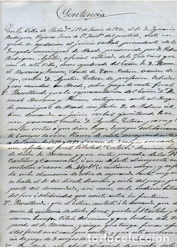 Documentos antiguos: ANTECEDENTES FORAL DE OUTEIRO. 1894 - Foto 2