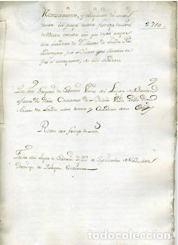 Documentos antiguos: ACTA DE RECONOCIMIENTO Y OBLIGACION. - Foto 1