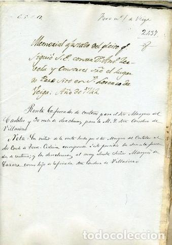 Documentos antiguos: MEMORIAL AJUSTADO DE PLEITO. 1742 - Foto 1