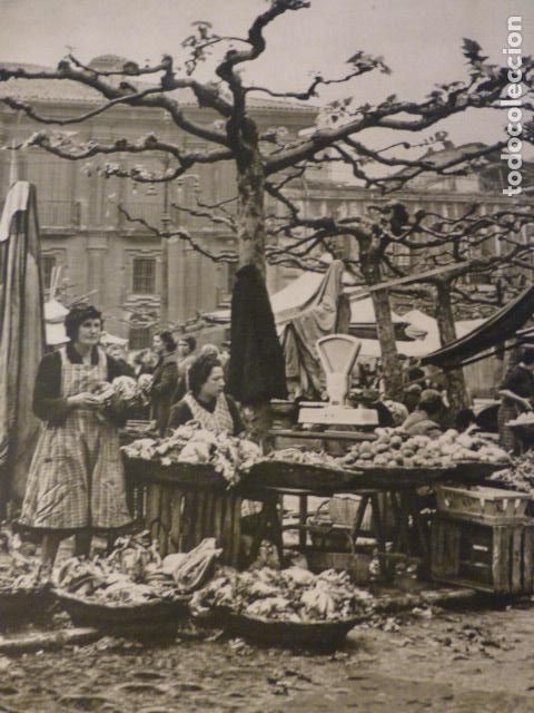 Documentos antigos: OVIEDO ASTURIAS MERCADO EN EL FONTAN ANTIGUO HUECOGRABADO