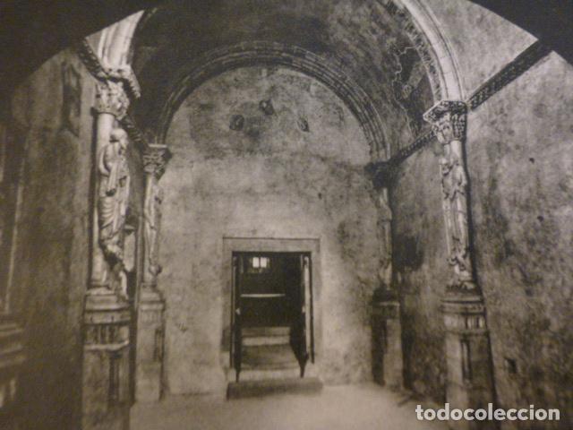 Old Documents: OVIEDO ASTURIAS DETALLE DE LA CATEDRAL ANTIGUO HUECOGRABADO