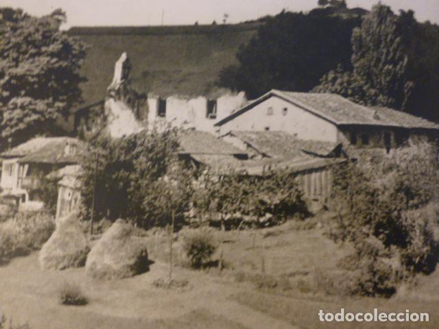 Alte Dokumente: SANTA MARIA DE BENDONES ASTURIAS RUINAS ANTIGUO HUECOGRABADO