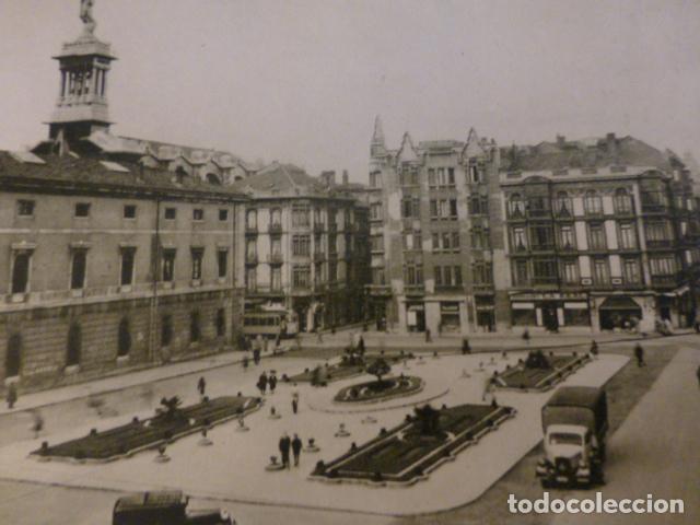 Alte Dokumente: GIJON ASTURIAS VISTA URBANA ANTIGUO HUECOGRABADO