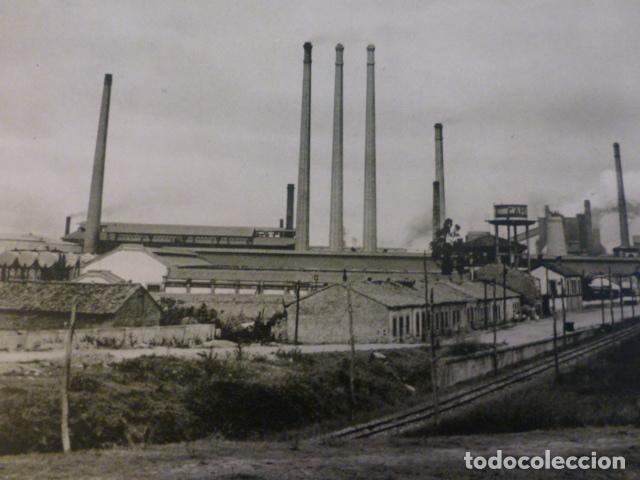 Old Documents: GIJON ASTURIAS FABRICA DE ACEROS ANTIGUO HUECOGRABADO