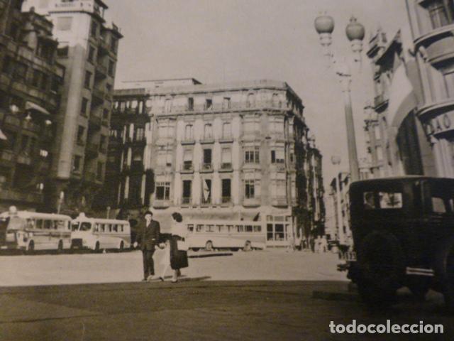 Old Documents: GIJON ASTURIAS PLAZA DE JOSE ANTONIO ANTIGUO HUECOGRABADO