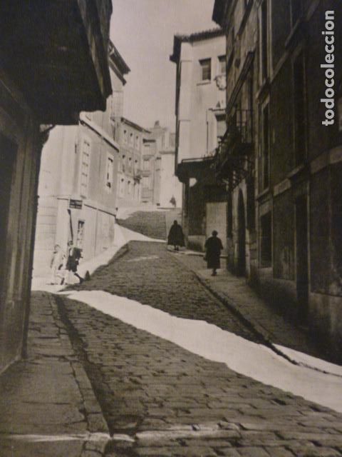 Old Documents: GIJON ASTURIAS SUBIDA A CIMADEVILLA ANTIGUO HUECOGRABADO