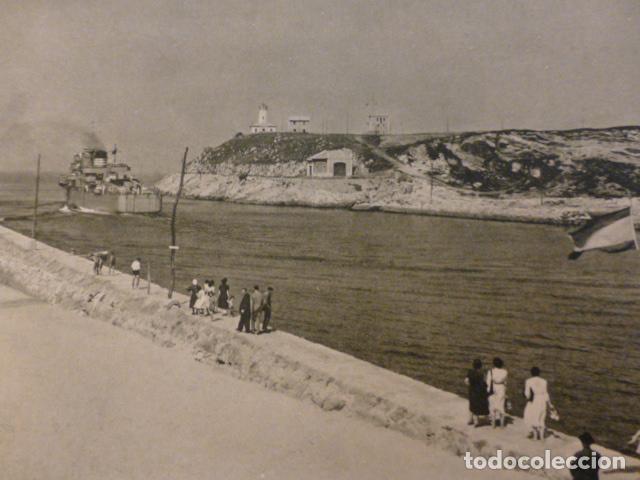 Documentos antiguos: AVILES ASTURIAS ENTRADA DE LA RIA ANTIGUO HUECOGRABADO