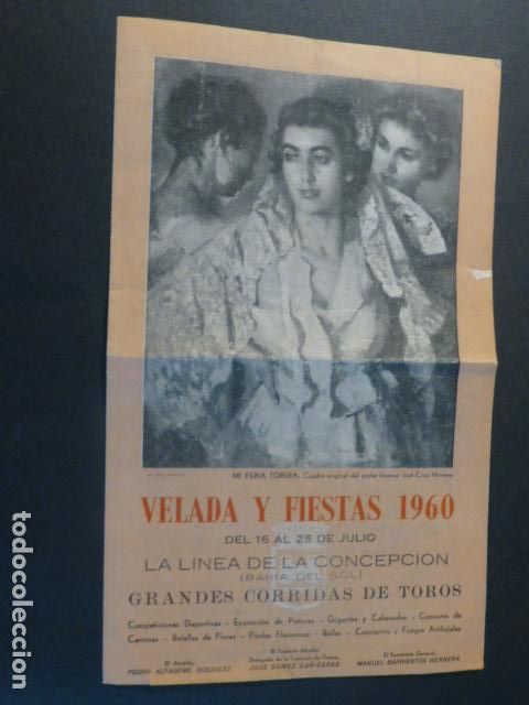 Documentos antiguos: LA LINEA DE LA CONCEPCION CADIZ VELADA Y FIESTAS 1960 PROGRAMA - Foto 1