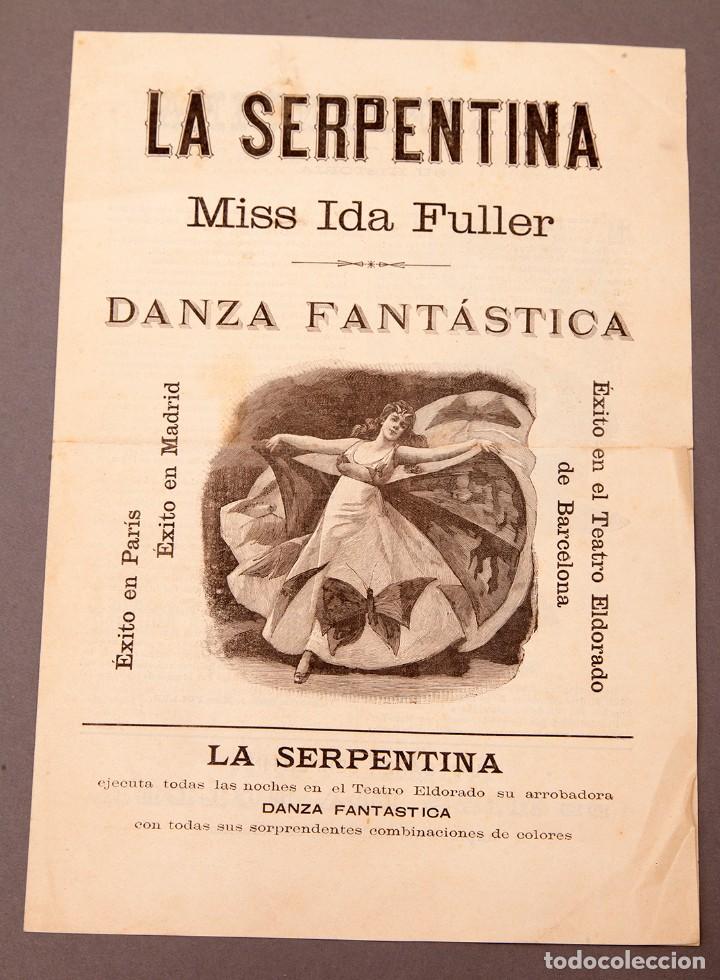 Documentos antiguos: IDA FULLER - LA SERPENTINA - 1893 - Foto 1