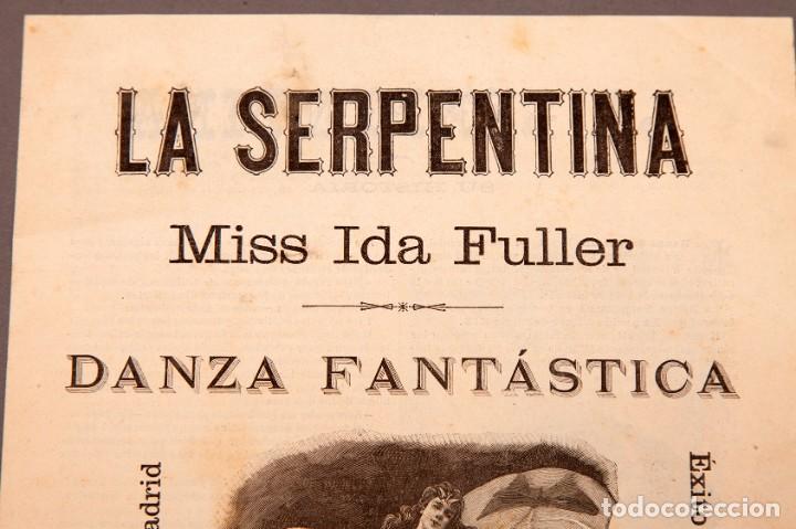 Documentos antiguos: IDA FULLER - LA SERPENTINA - 1893 - Foto 3