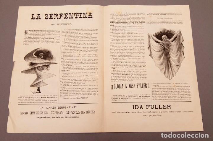 Documentos antiguos: IDA FULLER - LA SERPENTINA - 1893 - Foto 5