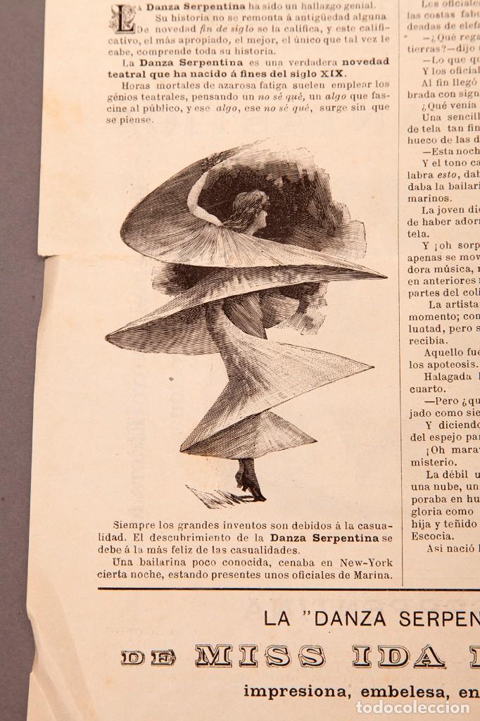 Documentos antiguos: IDA FULLER - LA SERPENTINA - 1893 - Foto 6