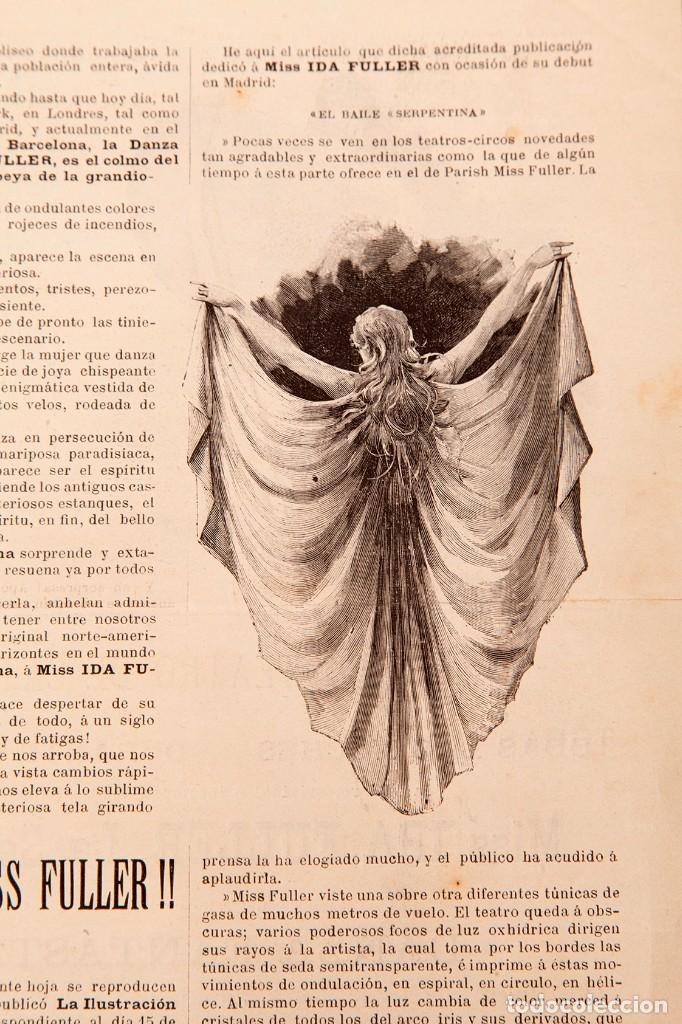 Documentos antiguos: IDA FULLER - LA SERPENTINA - 1893 - Foto 7