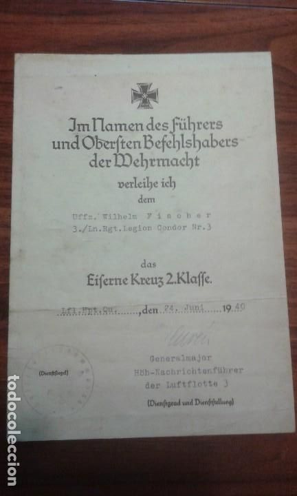 Documentos antiguos: Conjunto de documentos de un soldado de la Legion Condor - Foto 6