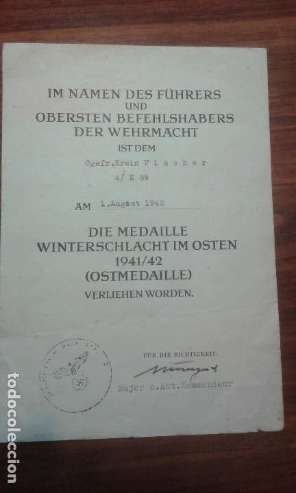 Documentos antiguos: Conjunto de documentos de un soldado de la Legion Condor - Foto 7