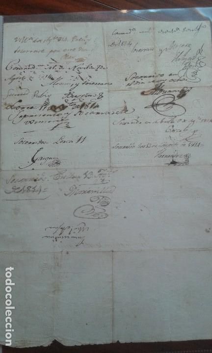 Documentos antiguos: Documento de licencia Guerra de la Independecia - Foto 2