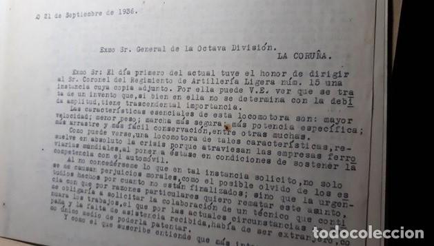 Documentos antiguos: MEMORIA. PATENTE..TURBOMOTORA 1936. - Foto 2