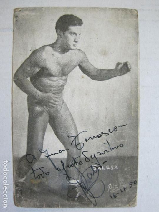 Documentos antiguos: BOXEO-SALESA-FOTOGRAFIA ANTIGUA FIRMADA-VER FOTOS-(74.917)