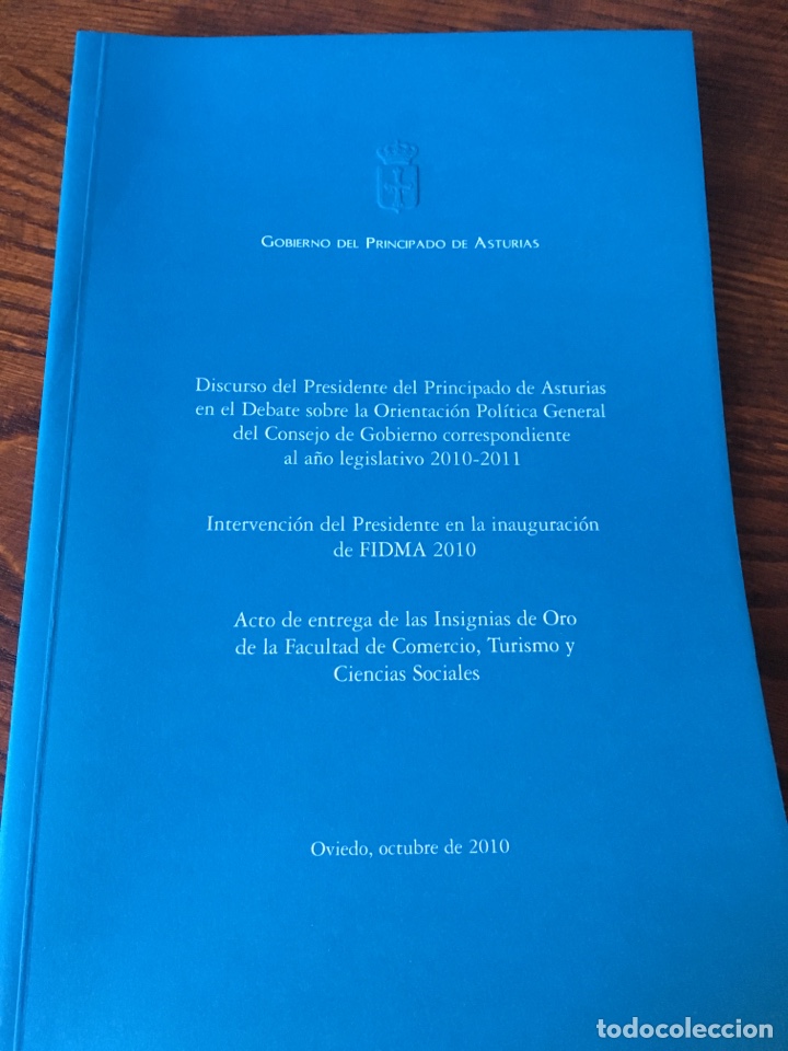 Documentos antiguos: Discurso Presidente del Principado a&ntilde;o legislativo 2010-2011.