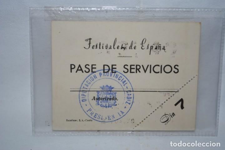 Documentos antiguos: FESTIVALES DE ESPA&Ntilde;A CADIZ . - Foto 1