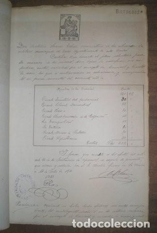 Documentos antiguos: EXPEDIENTE DE APREMIO ... la Uni&oacute;n (Murcia) 1910 - Foto 2