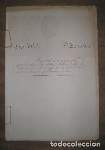 Documentos antiguos: EXPEDIENTE DE APREMIO ... la Uni&oacute;n (Murcia) 1910 - Foto 1