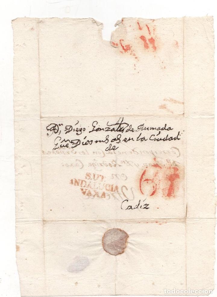 Documentos antiguos: SOBRE PREFILATELIA CADIZ. C. 1830 - Foto 1