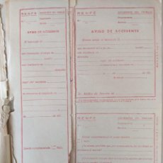 Documentos antiguos: RENFE - FERROCARRILES - ACCIDENTES DEL TRABAJO - RARO - BLOC MEDICO RENFE. Lote 224334273