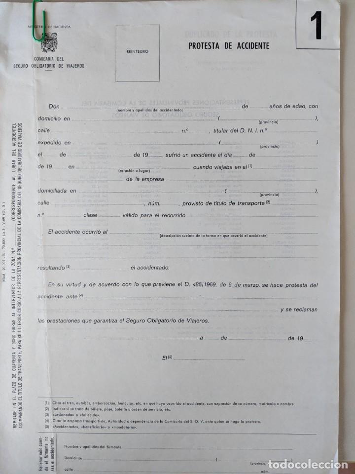 Documentos antiguos: ANTIGUOS IMPRESOS DE RENFE (7) FERROCARRILES, IMPECABLES - Foto 4