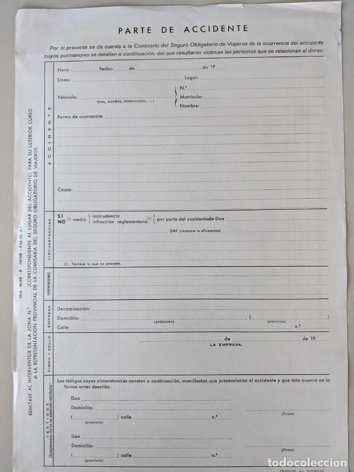 Documentos antiguos: ANTIGUOS IMPRESOS DE RENFE (7) FERROCARRILES, IMPECABLES - Foto 5