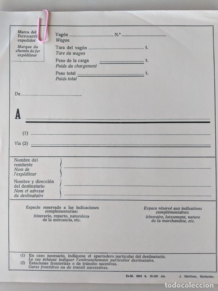 Documentos antiguos: ANTIGUOS IMPRESOS DE RENFE (7) FERROCARRILES, IMPECABLES - Foto 6
