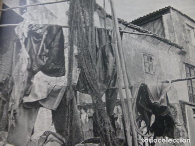 Documents Anciens: GALICIA ESCENA MARINERA ANTIGUA LAMINA A&Ntilde;OS 40