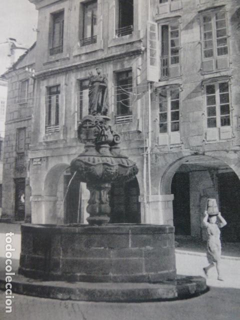 Documentos antigos: LUGO FUENTE SANTO DOMINGO ANTIGUA LAMINA A&Ntilde;OS 40