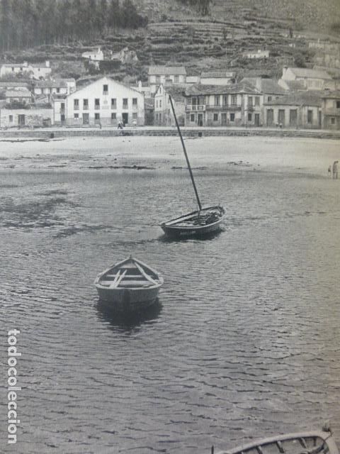 Documentos antiguos: PUERTO DEL SON LA CORU&Ntilde;A VISTA ANTIGUA LAMINA A&Ntilde;OS 40