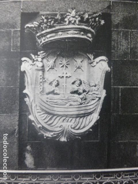 Documentos antiguos: PADRON LA CORU&Ntilde;A ESCUDO AYUNTAMIENTO ANTIGUA LAMINA A&Ntilde;OS 40