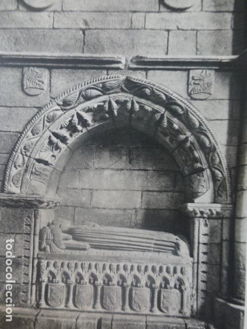 Old Documents: SANTIAGO DE COMPOSTELA LA CORU&Ntilde;A SANTO DOMINGO SEPULCRO ANTIGUA LAMINA A&Ntilde;OS 40