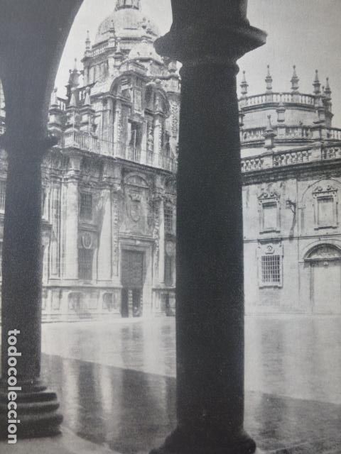 Old Documents: SANTIAGO DE COMPOSTELA LA CORU&Ntilde;A CATEDRAL DETALLE ANTIGUA LAMINA A&Ntilde;OS 40