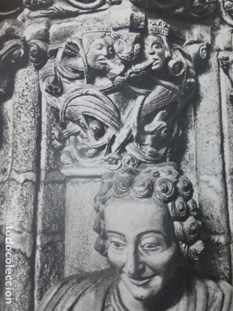Old Documents: SANTIAGO DE COMPOSTELA LA CORU&Ntilde;A PORTICO DE LA GLORIA DETALLE ANTIGUA LAMINA A&Ntilde;OS 40