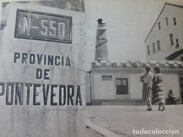 Documentos antiguos: PONTEVEDRA ENTRADA A LA PROVINCIA ANTIGUA LAMINA A&Ntilde;OS 40