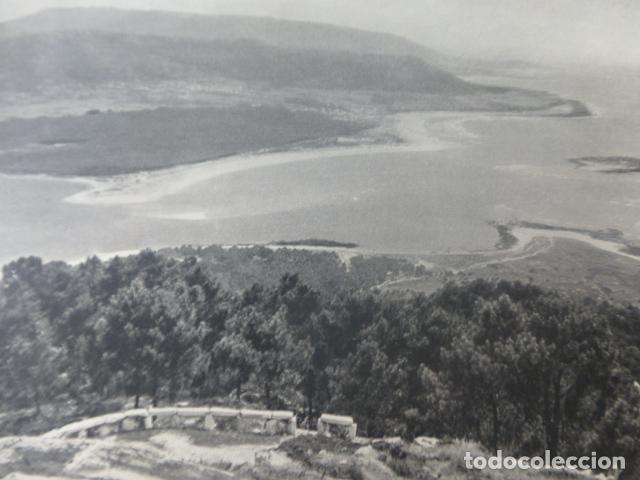 Documentos antiguos: LA GUARDIA PONTEVEDRA VISTA DEL MI&Ntilde;O ANTIGUA LAMINA A&Ntilde;OS 40