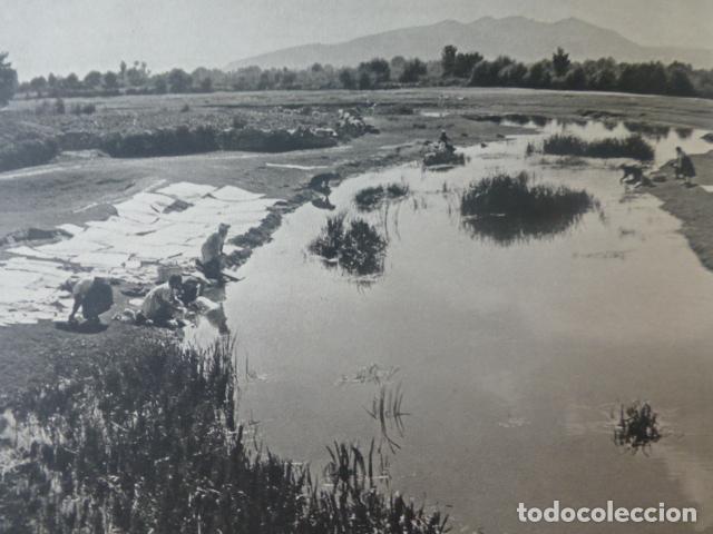 Documentos antiguos: ORENSE EL RIO LIMIA ANTIGUA LAMINA A&Ntilde;OS 40