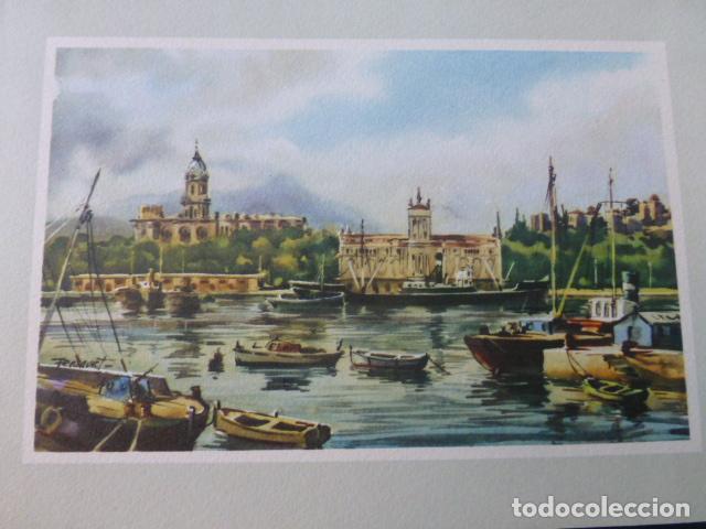 Documentos antigos: MALAGA ANTIGUA TARJETA LITOGRAFIA