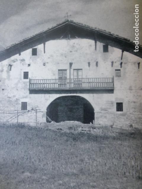 Alte Dokumente: LARRABEZUA VIZCAYA CASERIO VASCO ANTIGUA LAMINA
