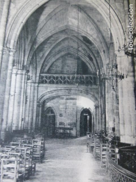 Documentos antiguos: BILBAO CATEDRAL ANTIGUA LAMINA - Foto 1