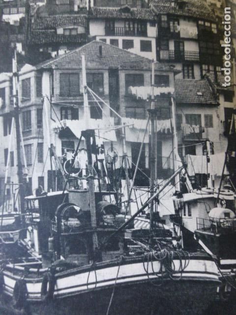 Old Documents: BERMEO VIZCAYA EL PUERTO VIEJO ANTIGUA LAMINA