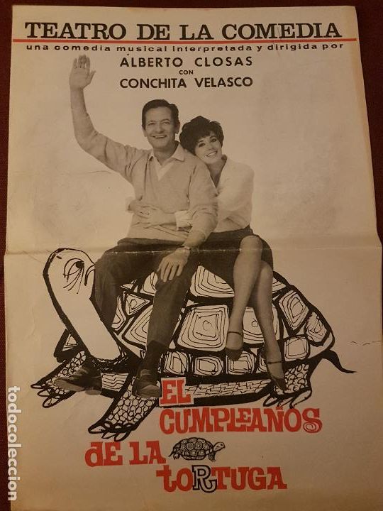Alte Dokumente: EL CUMPLEA&Ntilde;OS DE LA TORTUGA PROGRAMA OBRA TEATRAL CONCHA VELASCO ALBERTO CLOSAS TEATRO COMEDIA MADRI