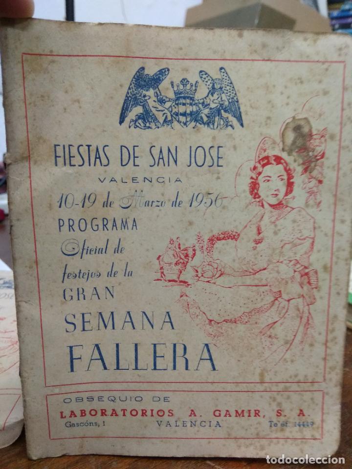 Documentos antiguos: Programa Fallas Valencia 1956. Fiestas S. Jos&eacute;. Doc-8 - Foto 1