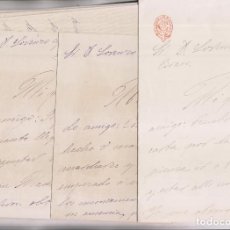 Documentos antiguos: 7 CARTAS DE FRANCISCO PIMENTEL A LORENZO GARCÍA BRAVO. PALENCIA, 19001. TEMA POLÍTICO